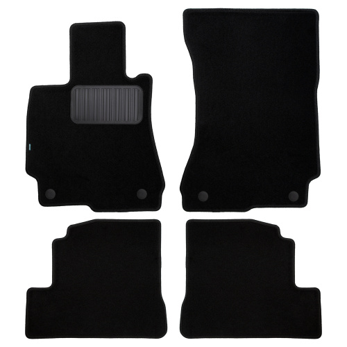 Коврики в салон Mercedes S (W221) 2005-2009 Седан, текстильные Klever premium, Черный, Арт. KLEVER03340222110KH