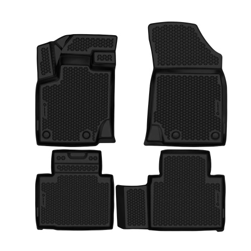 Коврики в салон Geely Atlas Pro  2021-, полиуретан EVA 3D Element, Черный, Арт. EVAELEMENT3DA71336210K