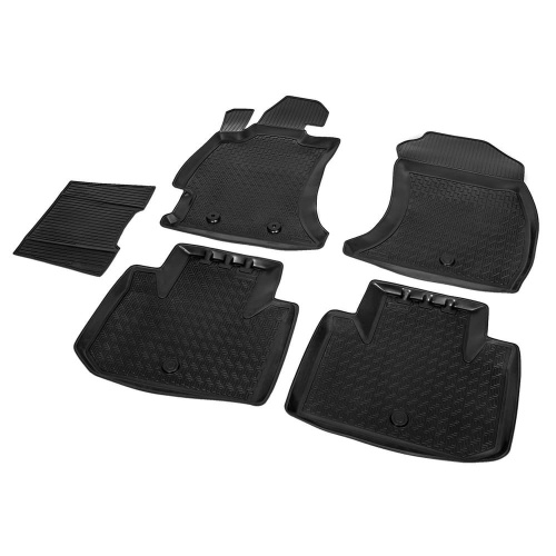 Коврики в салон Subaru Forester  (SJ/S13) 2012-2016, полиуретан Rival, Черный, Арт. 15401001
