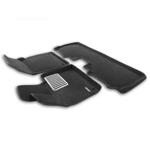 Коврики в салон Hongqi E-HS9 2022-, 3D ткань Euromat LUX, Черный, Арт. EM3D001481