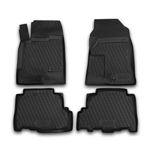 Коврики в салон Opel Antara 2006-2011, полиуретан Element, Черный, Арт. CAROPL00013