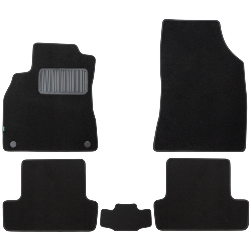 Коврики в салон Renault Megane  2008-2012 Хэтчбэк 5 дв., текстильные Klever premium, Черный, Арт. KLEVER03411722110KH