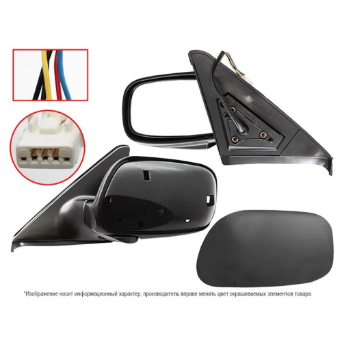 Зеркало боковое  Toyota Avensis (T22) 1997-2000 Седан Обогрев/ Регулировка/ 5 контактов, слева (L) Арт. STTY46940K2