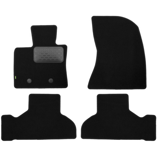 Коврики в салон BMW X5 (F15) 2013-2018, текстильные Klever standart, Черный, Арт. KVR02053701210KH