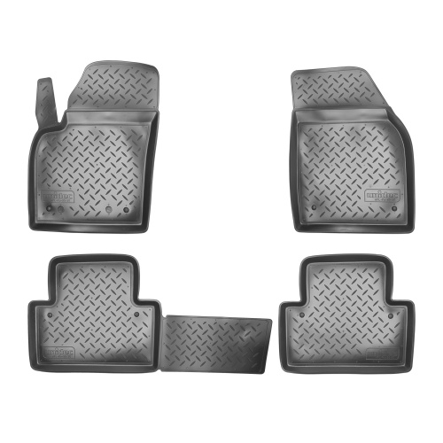 Коврики в салон Volvo C30  2006-2010, полиуретан Norplast, Черный, Арт. NPLPO9630