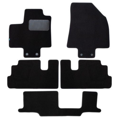 Коврики в салон Nissan Pathfinder (R53) 2021-, текстильные Klever premium, Черный, Арт. KLEVER0303606622110KH