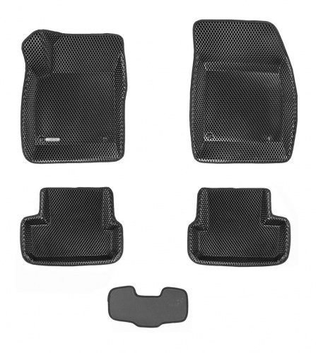 Коврики в салон Chevrolet Cruze 2008-2012 Седан, 3D EVA Euromat, Черный, Арт. EM3DEVA001504