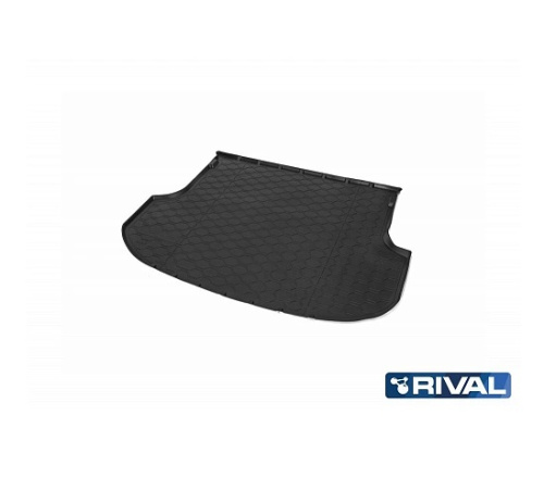 Коврик в багажник Kia Sorento  (XM) 2012-2021 FL, полиуретан Rival, Черный, Арт. 12804003