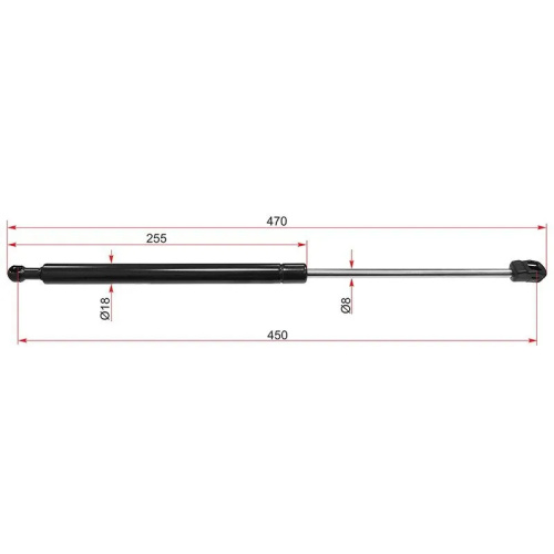 Амортизаторы крышки багажника Toyota Avensis (T25) 2003-2006 Седан (WGN), (L=R) Арт. ST-68960-09100