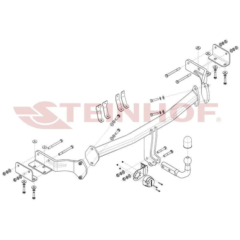 Фаркоп Hyundai ix55 2006-2013 2WD/4WD; для а/м с 2008- Steinhof Арт. H229