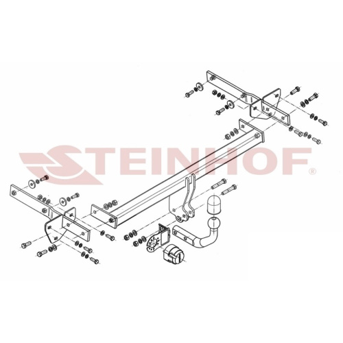 Фаркоп Mercedes A (W169) 2004-2008 5 дв. Steinhof Арт. M098