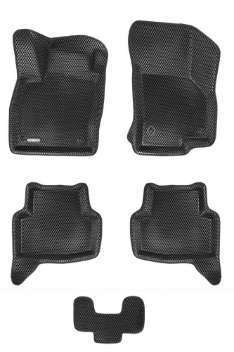 Коврики в салон Audi A3 (8V) 2012-2016 Хэтчбэк 5 дв., 3D EVA Euromat, Черный, Арт. EM3DEVA004507
