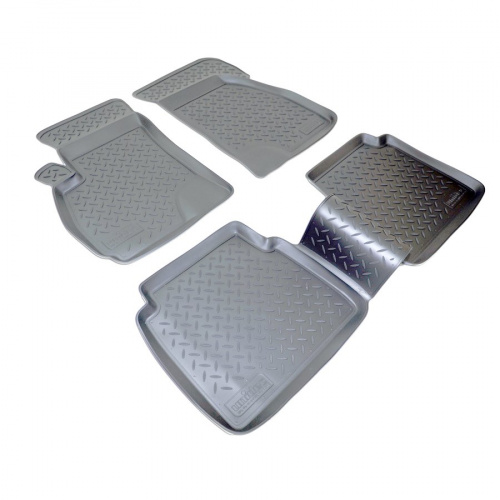 Коврики в салон Hyundai Santa Fe (SM) 2000-2004, полиуретан Norplast, Черный, Арт. NPL-Po-31-21