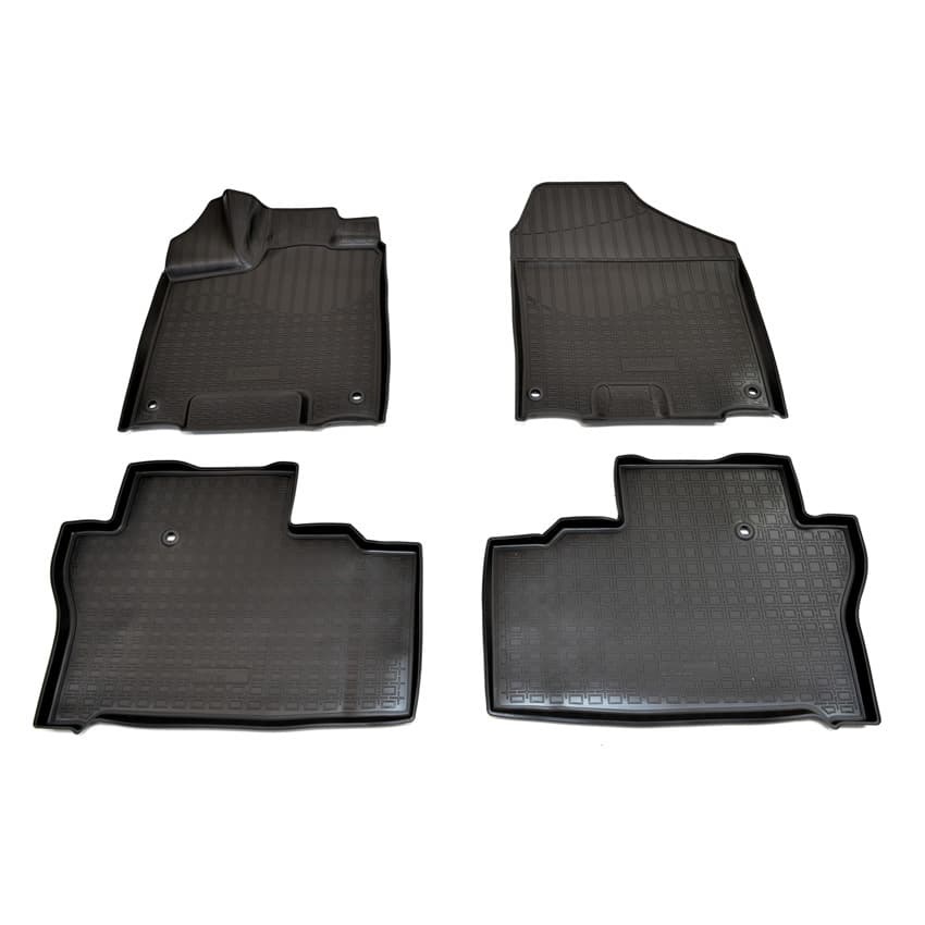 Коврики в салон Honda Pilot  2015-2018, полиуретан 3D Norplast, Черный, Арт. NPA10-C30-700