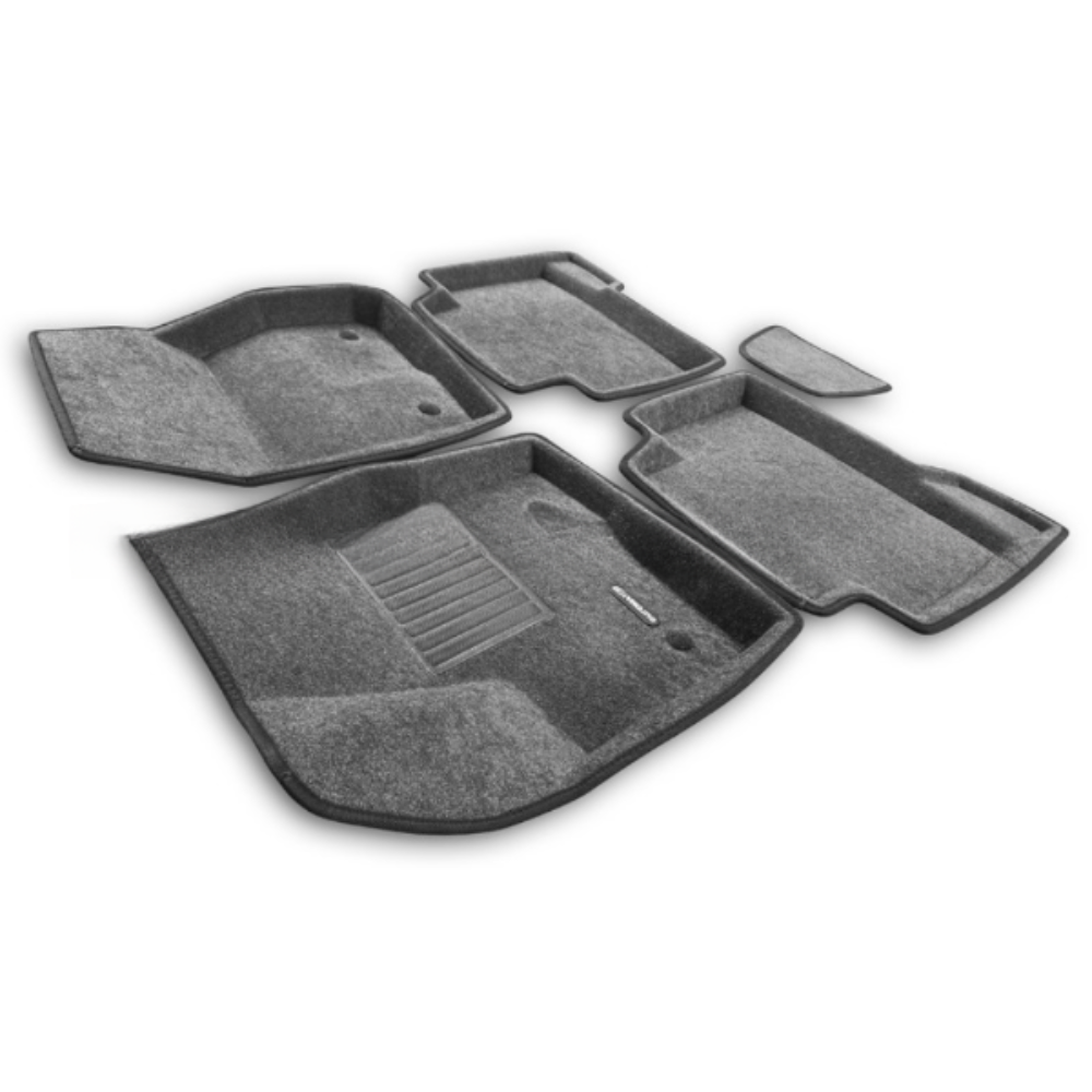 Коврики в салон Ford Kuga  2011-2017, 3D ткань Euromat Business, Серый, Арт. EMC3D002210G