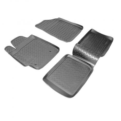 Коврики в салон Toyota Camry (XV40) 2006-2009, полиуретан Norplast, Черный, Арт. NPL-Po-88-09