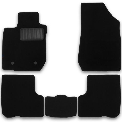 Коврики в салон LADA Largus 2012-2021 Универсал, ткань Klever premium, Черный, Арт. KLEVER03522722110KH