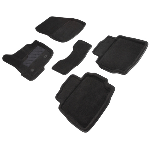 Коврики в салон Ford Mondeo  2012-2019 Седан, 3D ткань Seintex , Черный, Арт. 86402