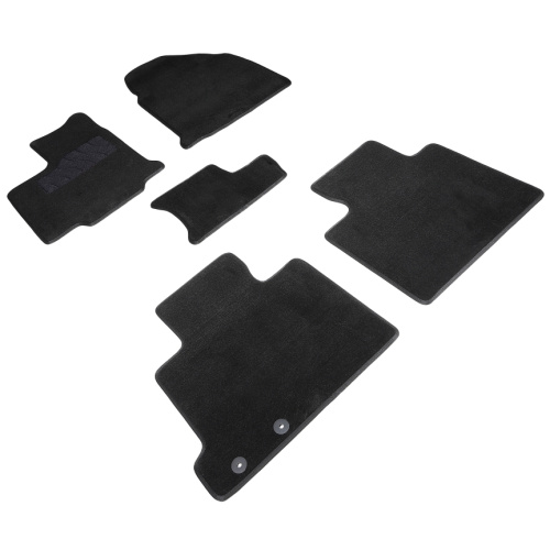 Коврики в салон Ford Edge (U387) 2010-2014 FL, текстильные Seintex Lux, Черный, Арт. 88669