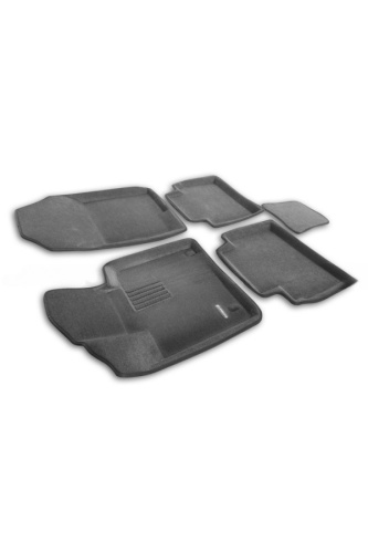 Коврики в салон Hyundai Tucson (NX4) 2020-, 3D ткань Euromat Business, Серый, Арт. EMC3D002711G