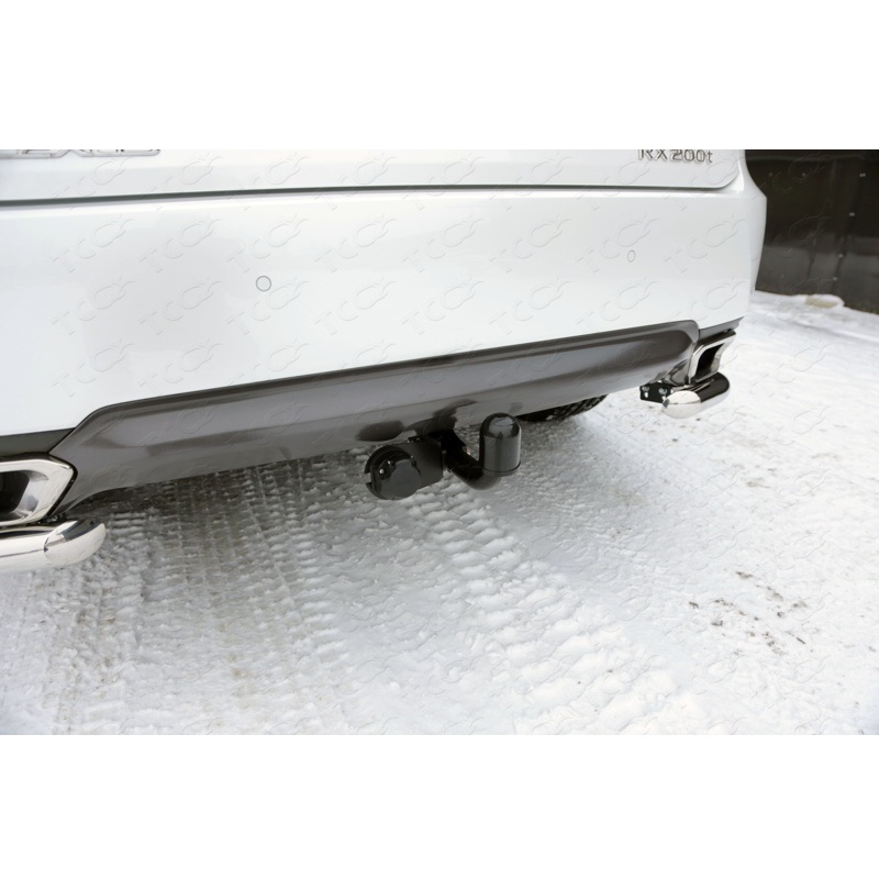 Фаркоп Lexus RX IV 2015-2019 с накладкой с надписью оцинкованный TCC Арт. TCU00067