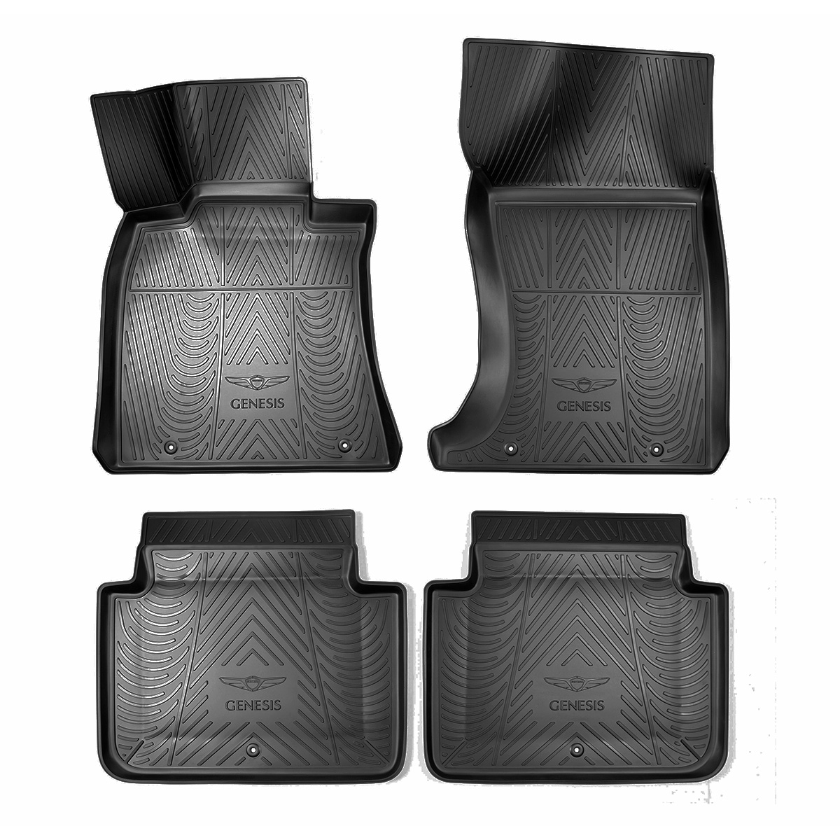 Коврики в салон Hyundai Genesis (DH) 2013-2016 Седан, полиуретан 3D Norplast, Черный, Арт. NPA10C305300