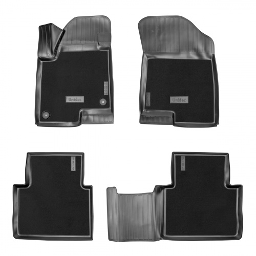 Коврики в салон Haval Jolion 2021-, комбинированные 3D Norplast, Черный, 4wd Арт. NPA11C28432CM