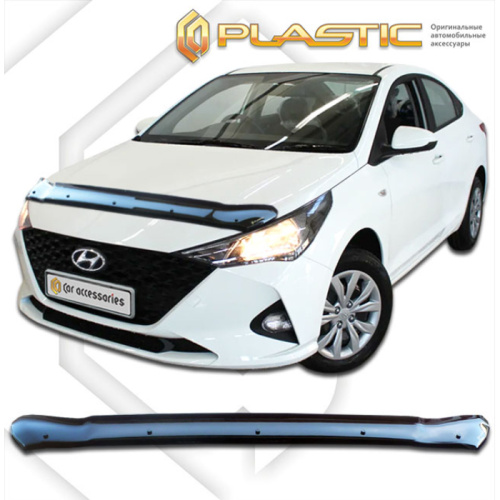 Дефлектор капота Ca-Plastic для Hyundai Solaris, арт.20100101156540000000000