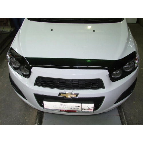 Дефлектор капота SIM для Chevrolet Aveo, арт.SCHAVE1212