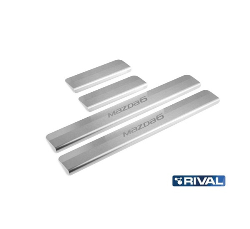 Накладки на пороги Mazda 6 (GJ) 2012-2015 Седан   к-кт Арт. NP38023