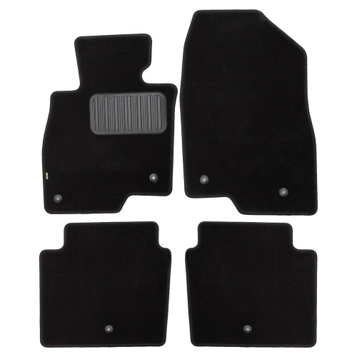 Коврики в салон Mazda 6 (GJ) 2015-2018 FL1 Седан, ткань Klever standart, Черный, Арт. KLEVER02333101210KH