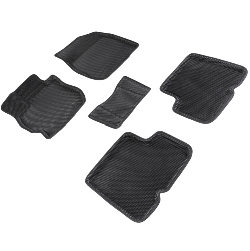 Коврики в салон Nissan Almera (G15) 2012-2018, 3D EVA Seintex "сота", Черный, Арт. 95256
