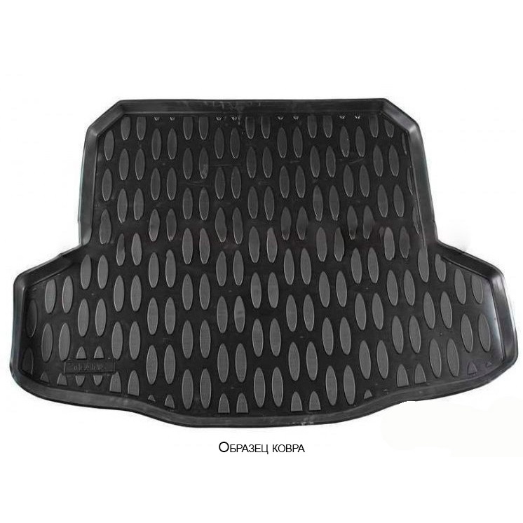 Коврик в багажник Mitsubishi Lancer 10 2007-2010 Седан, полиуретан Aileron, Черный, Арт. 71002