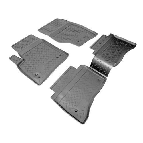 Коврики в салон Volkswagen Touareg  2002-2007, полиуретан Norplast, Черный, Арт. NPL-Po-66-31