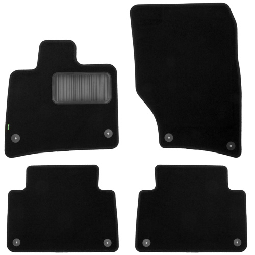 Коврики в салон Audi Q7 (4L) 2009-2015 FL, текстильные Klever standart, Черный, Арт. KLEVER02041601210KH