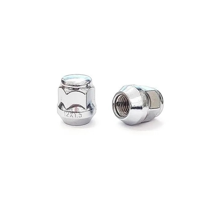 Гайка колеса M12x1.5 Конус h-28мм закрытая, Хром, Ключ 19, Арт. 801145HT