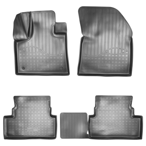 Коврики в салон Peugeot 3008  2016-2020, полиуретан 3D Norplast, Черный, Арт. NPA11-C64-320
