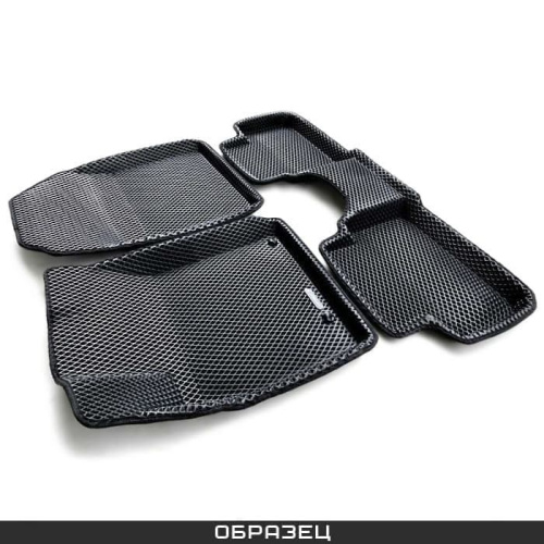 Коврики в салон Porsche Panamera  2016-2020 Хэтчбэк 5 дв., 3D EVA Euromat, Черный, Арт. EM3DEVA004105