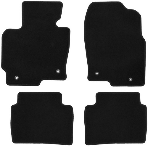 Коврики в салон Mazda CX-5 (KE) 2011-2015, ткань Klever эконом, Черный, Арт. KVR01332201200K