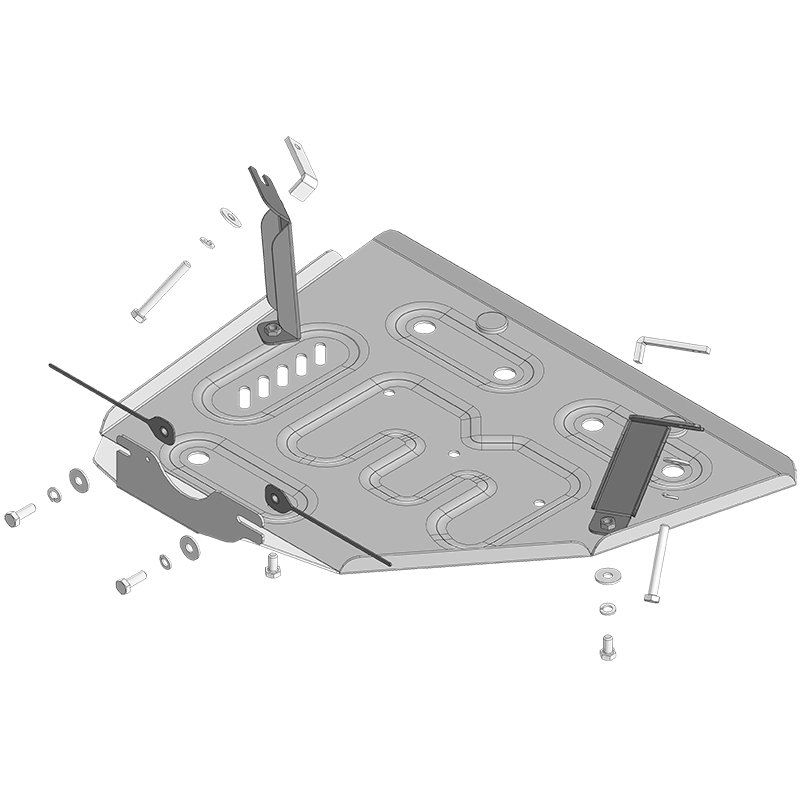 Защита электрического мотора Evolute i-Space 2025- FL V=1,5hyb; AWD Арт. 338604