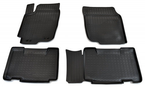 Коврики в салон Toyota RAV4 LWB (XA30) 2009-2013 FL1 Long, полиуретан Norplast, Черный, Арт. NPA11-C88-700