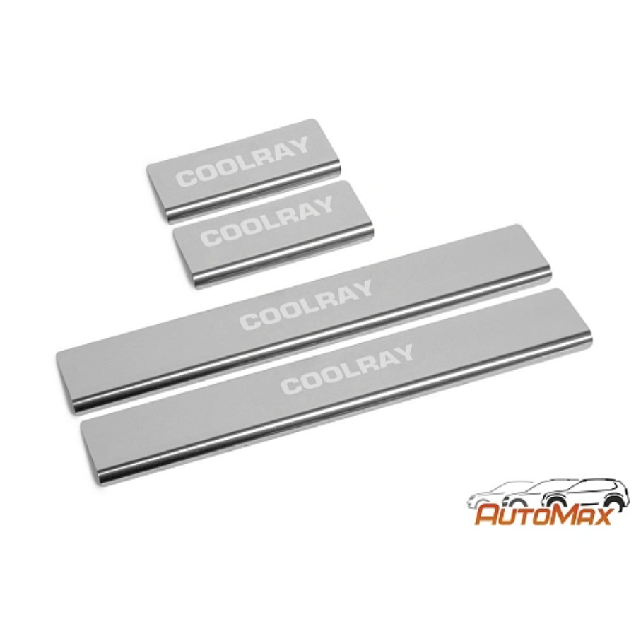 Накладки на пороги Geely Coolray 2019-2023  4 шт Арт. AMGECOO01