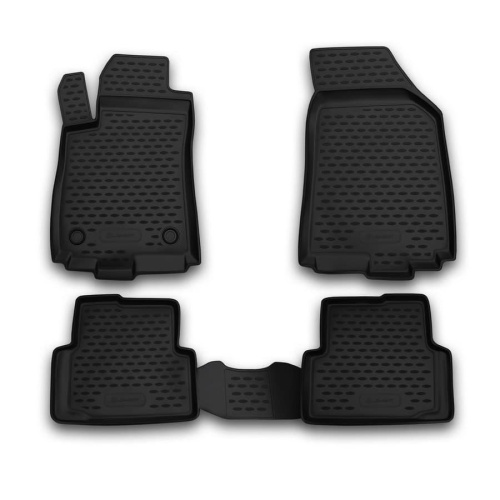 Коврики в салон Citroen C4  2010-2016 Седан, полиуретан Element, Черный, Арт. CARCRN00041