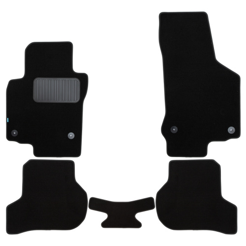 Коврики в салон Volkswagen Golf  2008-2013 3 дв., текстильные Klever premium, Черный, Арт. KLEVER03513522110KH