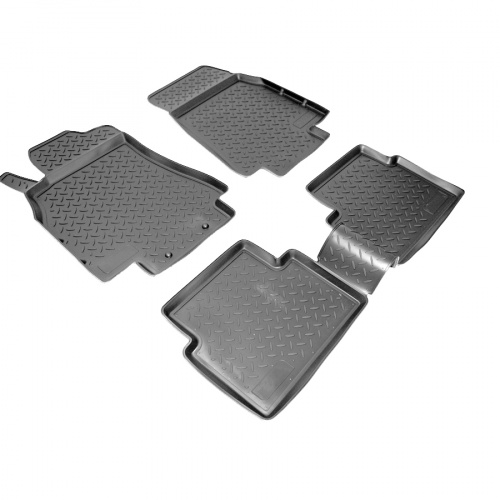 Коврики в салон Mercedes A (W169) 2004-2008 5 дв., полиуретан Norplast, Черный, Арт. NPL-Po-56-17