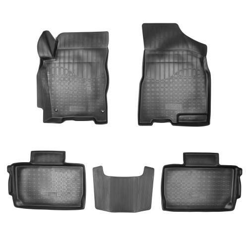Коврики в салон Chery Tiggo 2 2016-2020, полиуретан 3D Norplast, Черный, Арт. NPA11-C11-710
