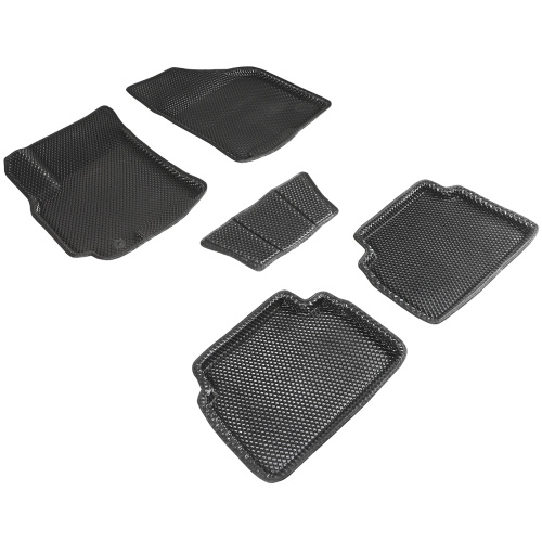 Коврики в салон Chevrolet Lacetti 2004-2013 Седан, 3D EVA Seintex "ромб", Черный, Арт. 95238