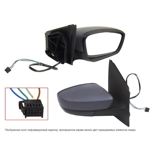 Зеркало боковое  Volkswagen Polo V 2009-2015 3 дв. Обогрев/Регулировка/5 контактов, правая (R) Арт. STVWP5940A1