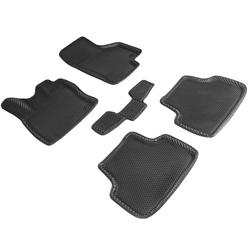 Коврики в салон Skoda Octavia (A7) 2013-2017 Универсал, 3D EVA Seintex "ромб", Черный, Арт. 95193