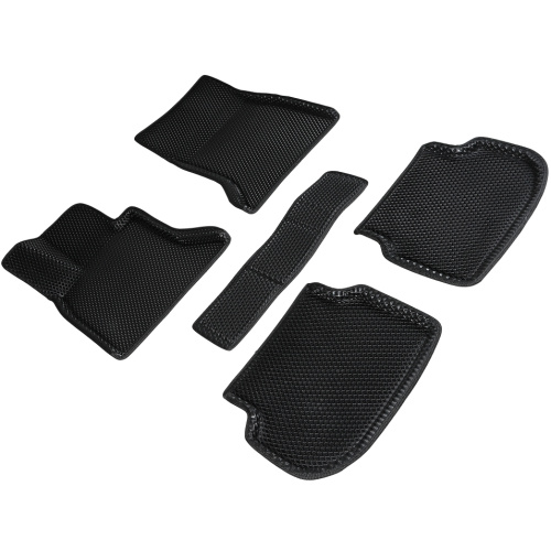 Коврики в салон BMW 5 (F10) 2009-2013 Седан, 3D EVA Seintex "ромб", Черный, Арт. 95272
